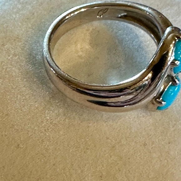 Carolyn Pollack Sterling Silver Sleeping Beauty Turquoise Ring SZ 7 - Picture 8 of 9